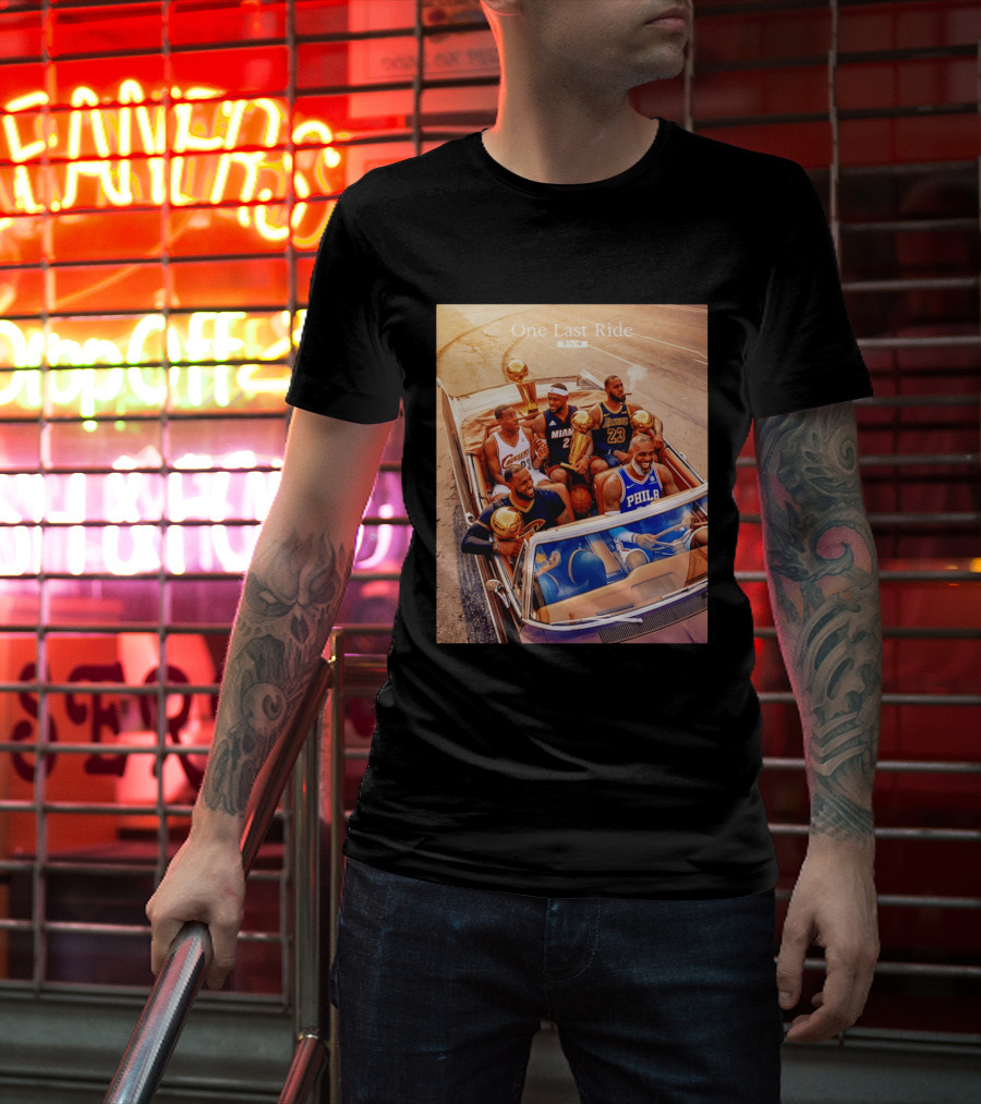One Last Ride LeBron James Cavaliers Heat Lakers 76ers 23 6 3 T-Shirt