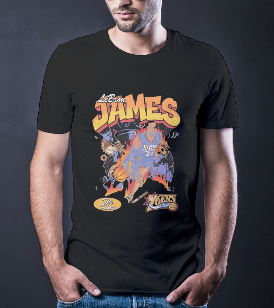 LeBron James 76ers The King Philadelphia 2026 Basketball NBA 23 T-Shirt