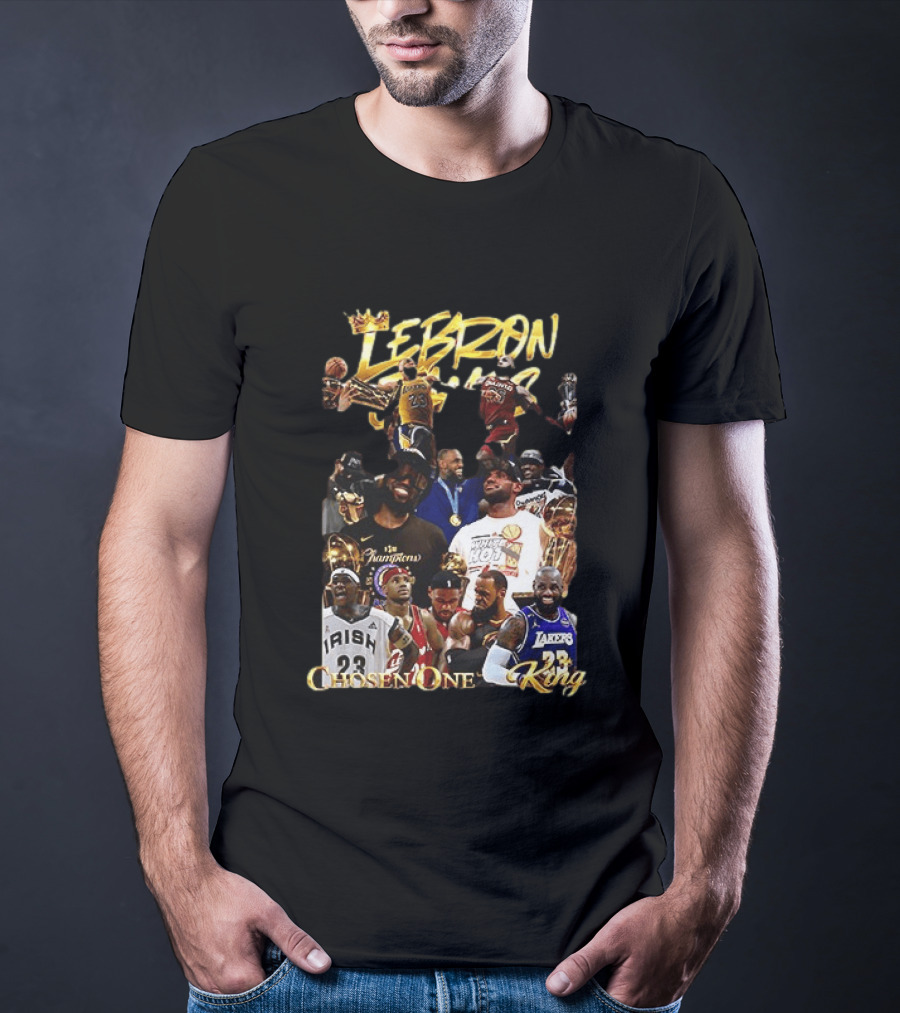 Lebron James Chosen One King Lakers Heat Cavaliers Lakers Champions T-Shirt