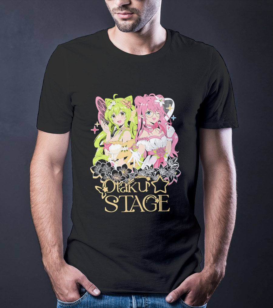 Otaku Stage Inanna Bell Lily Pichu Anime Characters Pastel Aesthetic T-Shirt