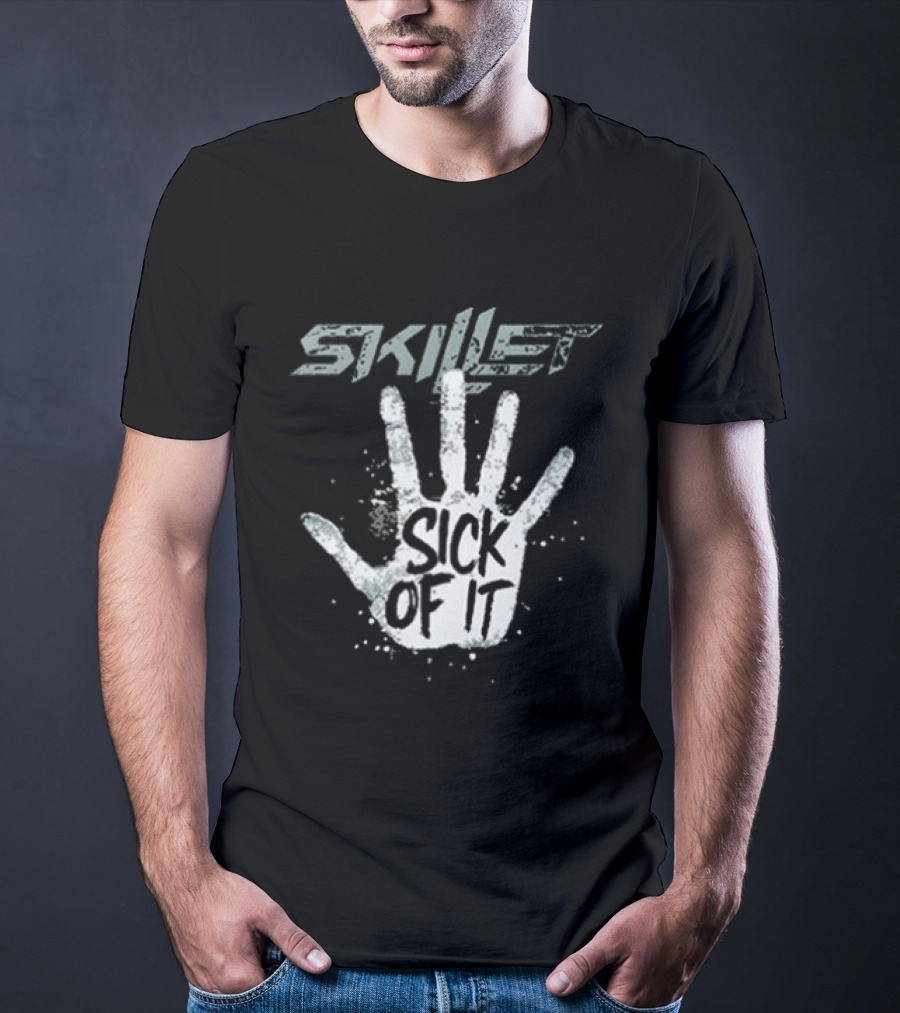 Skillet Sick Of It Comatose 20 Years Still Screaming Tour 2026 Handprint T-Shirt