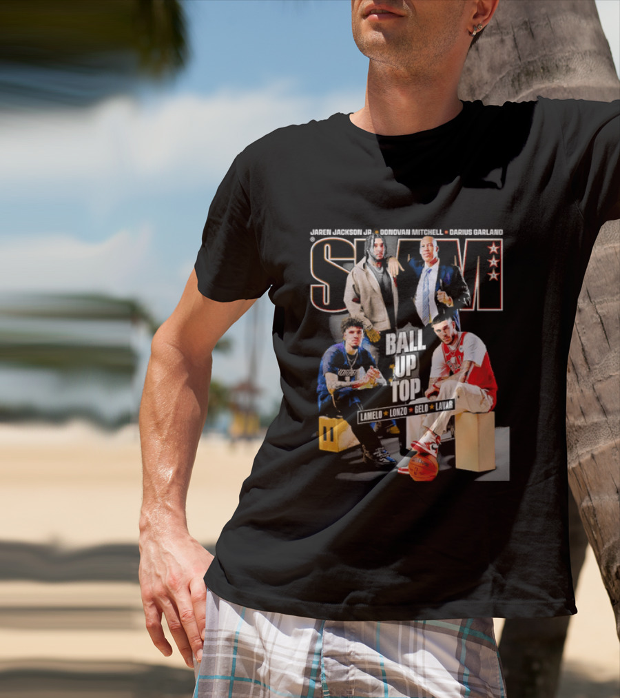 Slam Magazine Ball Up Top LaMelo Lonzo Gelo LaVar Chicago Bulls Legends T-Shirt