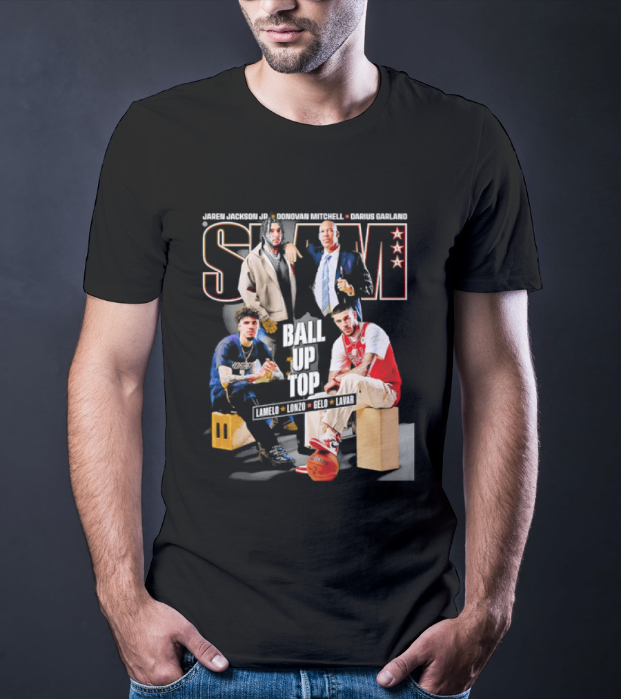 Slam Magazine Ball Up Top LaMelo Lonzo Gelo LaVar Chicago Bulls Legends T-Shirt