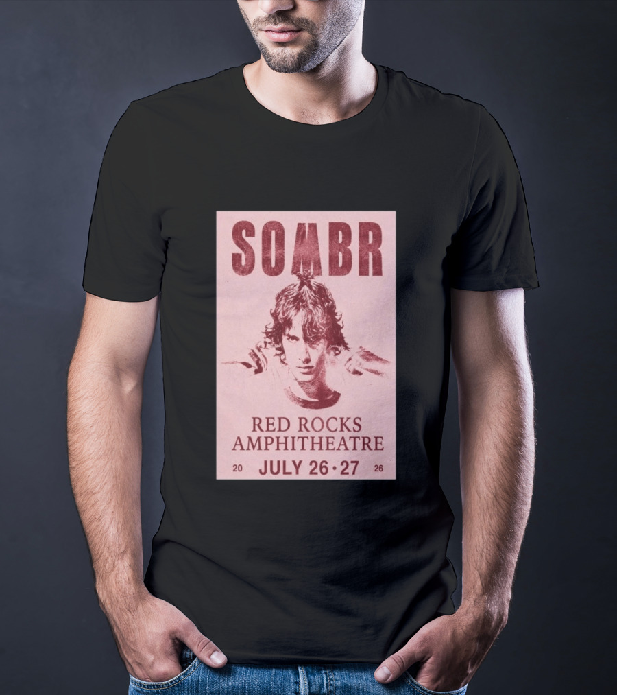 SOMBR Red Rocks Amphitheatre July 26 27 2026 T-Shirt