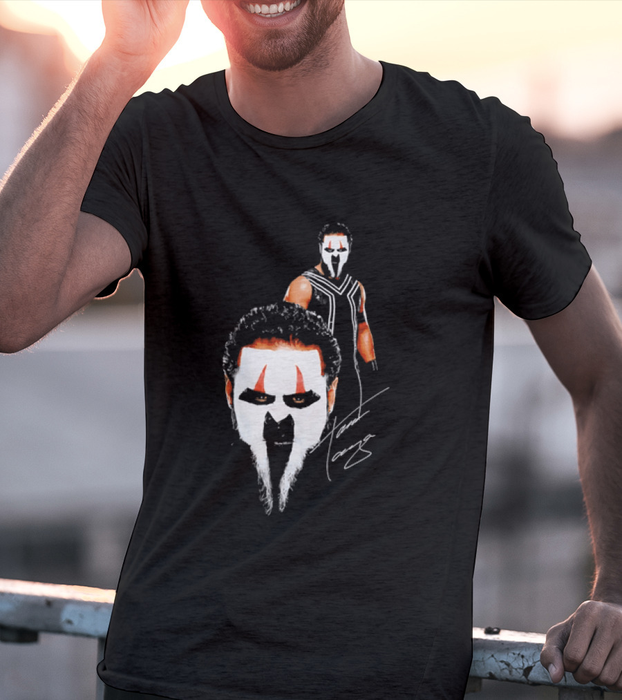 Tama Tonga Face Paint Mask Wrestler Signature T-Shirt