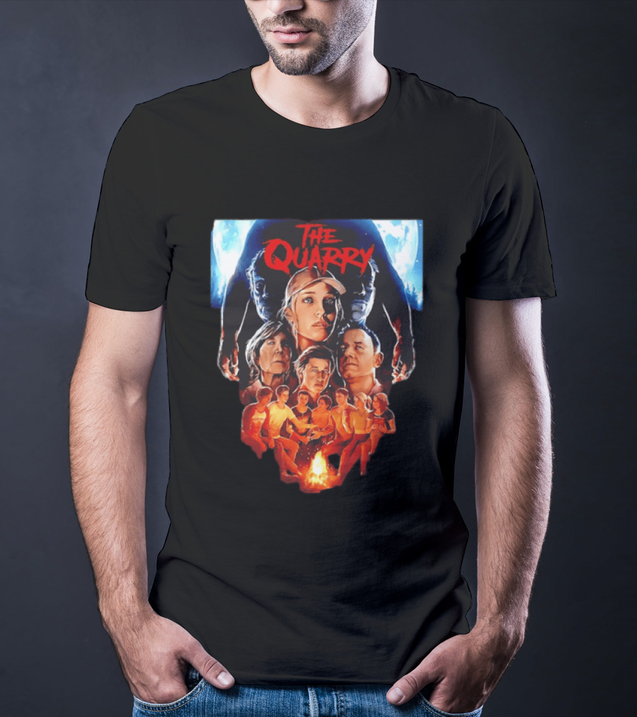 The Quarry Movie Cast Campfire Scene With Moonlit T-Shirt