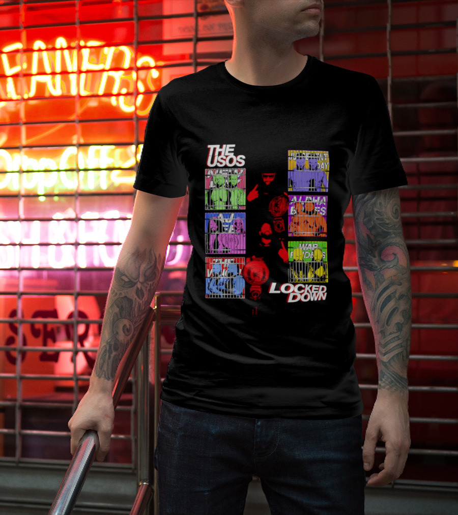 The Usos Locked Down WWE The Judgment Day New Day Alpha Academy T-Shirt