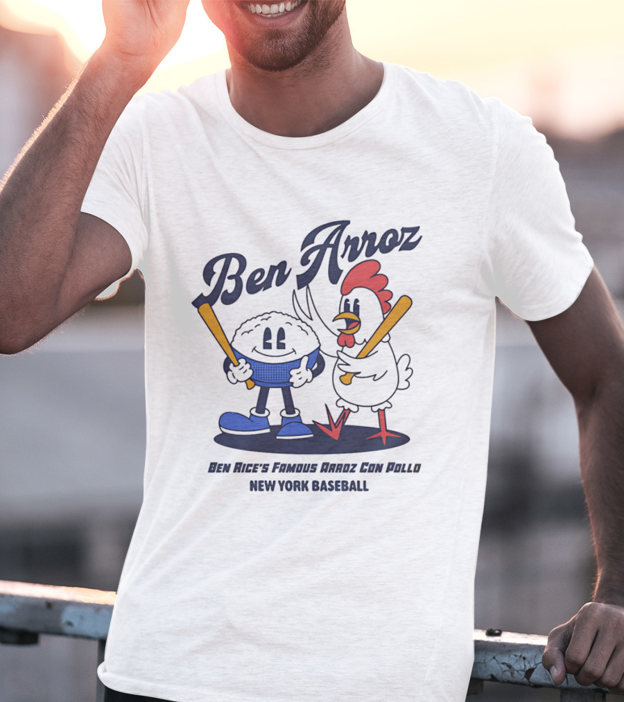 Ben Arroz New York Baseball Arroz Con Pollo Players T-Shirt