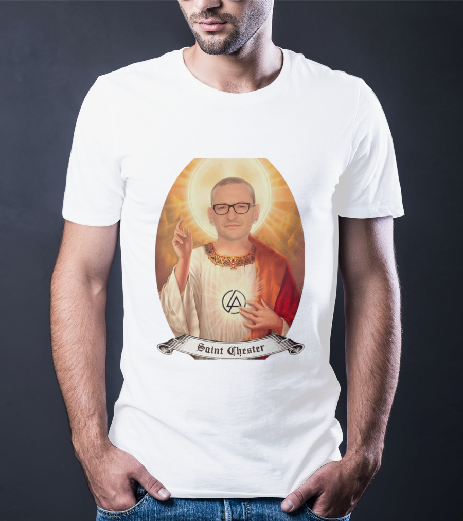 Chester Bennington Saint Chester Linkin Park Memorial T-Shirt