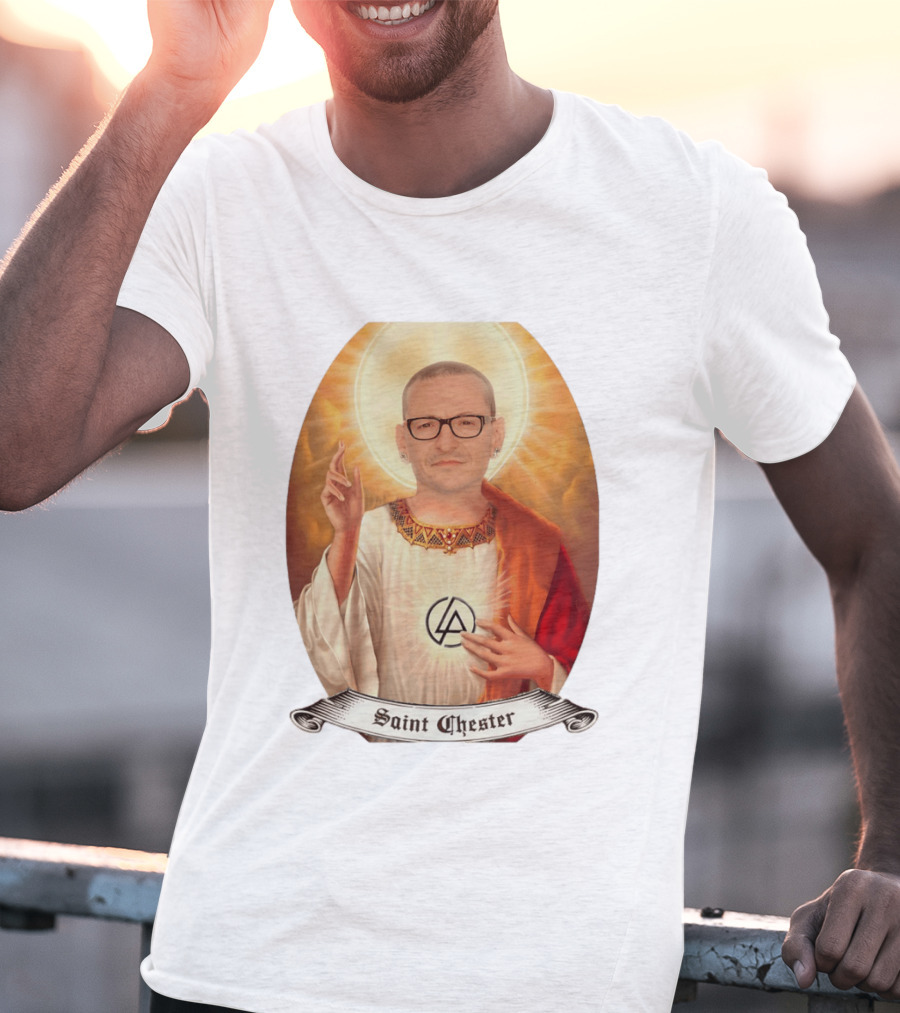 Chester Bennington Saint Chester Linkin Park Memorial T-Shirt