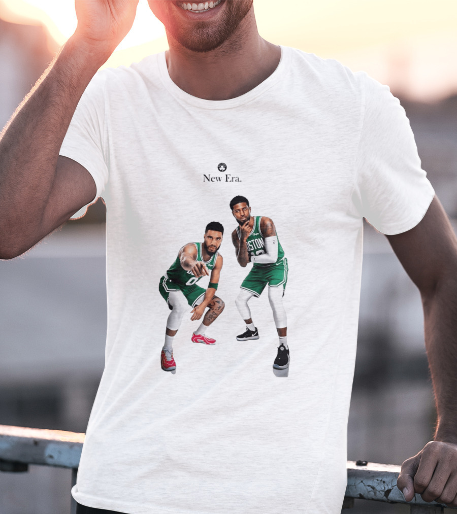 Boston Celtics Jayson Tatum Paul George New Era T-Shirt