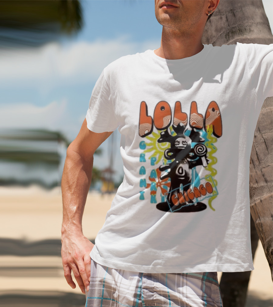 Lollapalooza Festival Lolla Grant Park Chicago Lineup July 30 Aug 2 2026 T-Shirt