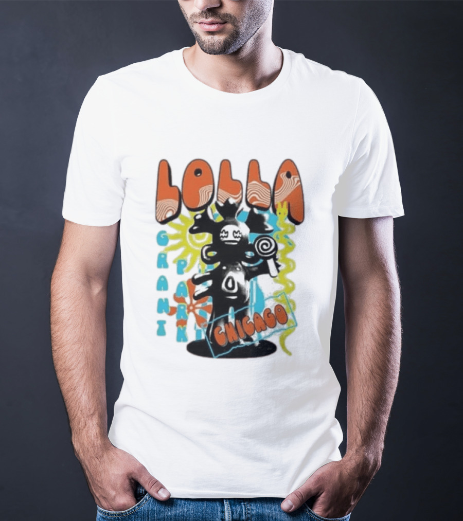 Lollapalooza Festival Lolla Grant Park Chicago Lineup July 30 Aug 2 2026 T-Shirt