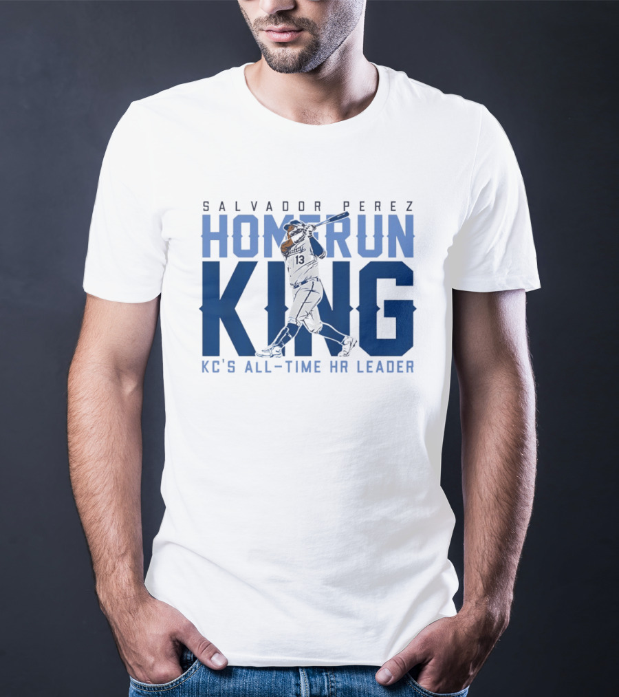 Salvador Perez Home Run King KC's All Time HR Leader T-Shirt