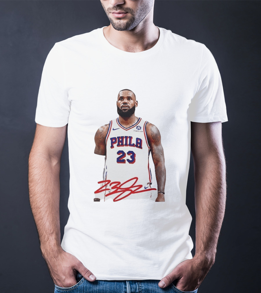 Philadelphia 23 LeBron James NBA Jersey Philly Arrival T-Shirt