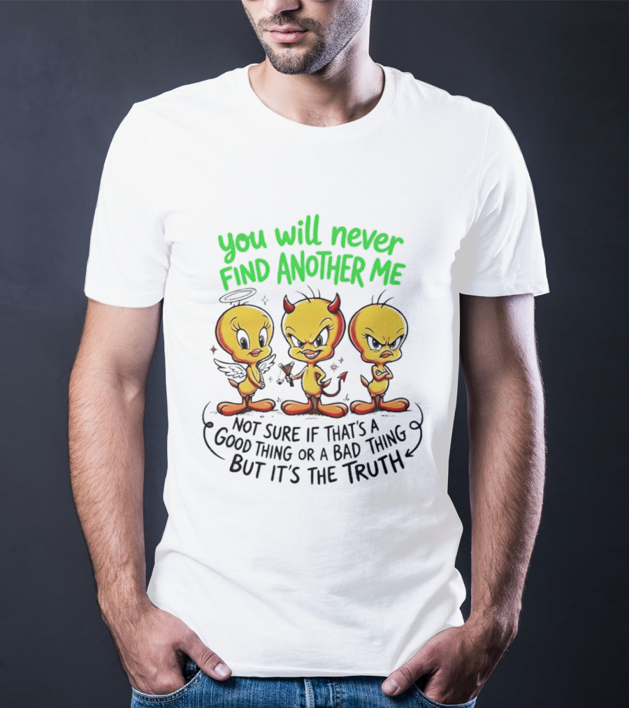 Tweety Bird You Will Never Find Another Me Good Or Bad Truth T-Shirt