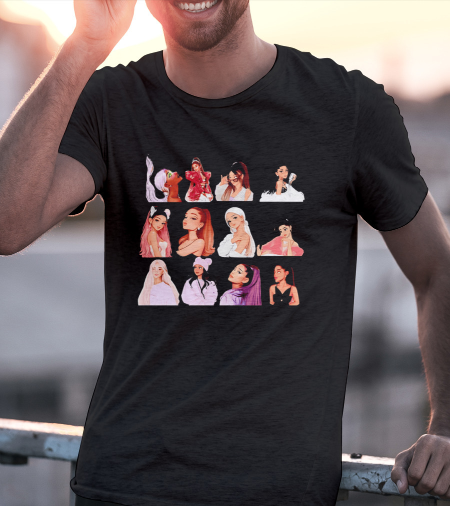 Ariana Grande New Collection Animated Style Portraits T-Shirt