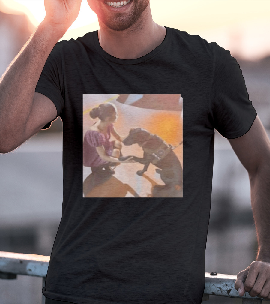 Ariana Grande Slipping Down With Dog T-Shirt