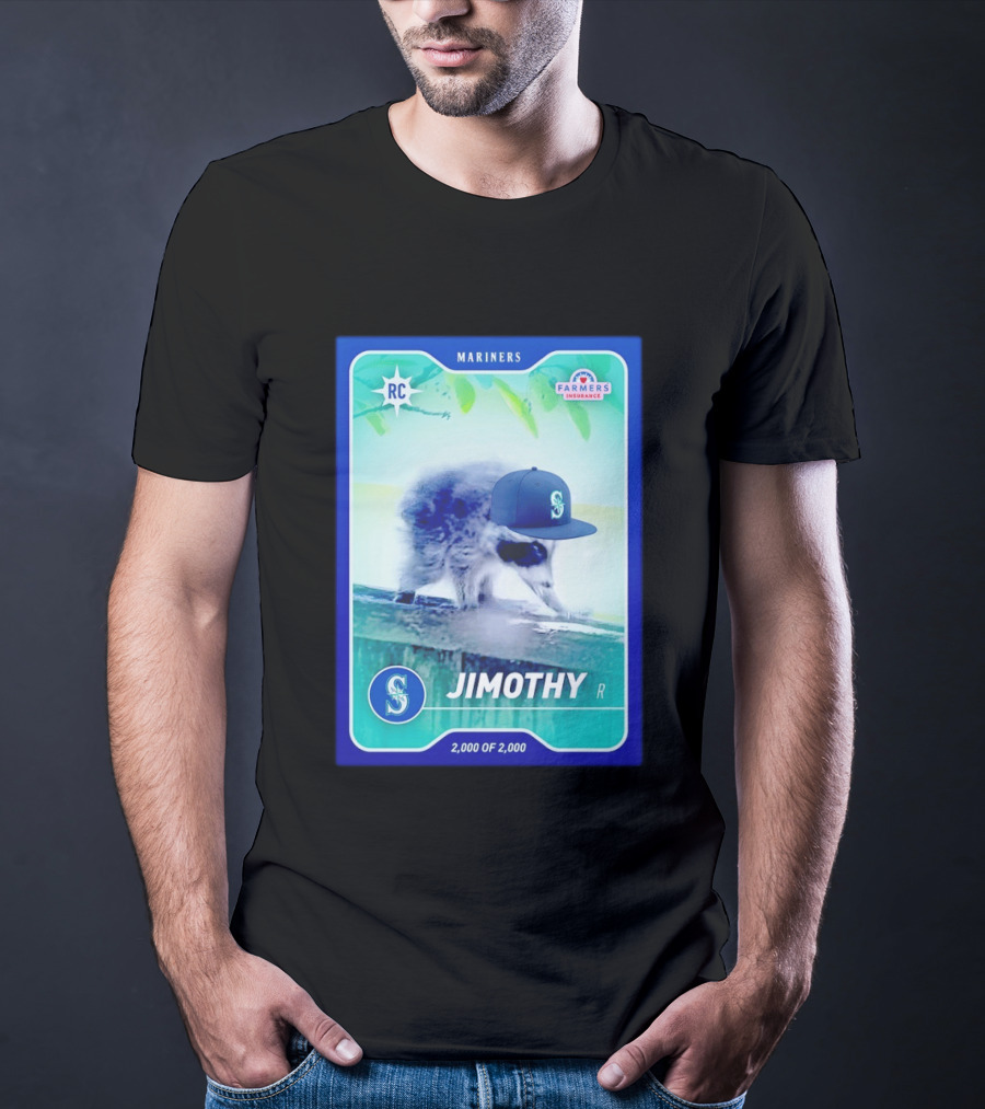 Seattle Mariners Jimothy Night Farmers Insurance Rookie Card 2000 Of 2000 T-Shirt