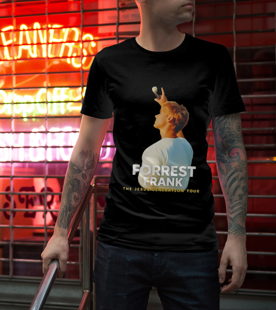 Forrest Frank The Jesus Generation Tour Microphone Pose T-Shirt