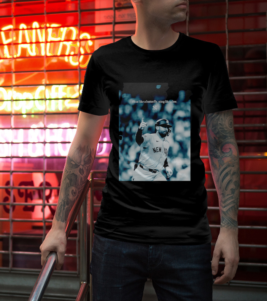 New York Yankees Float Like A Butterfly Sting Like A Bee T-Shirt