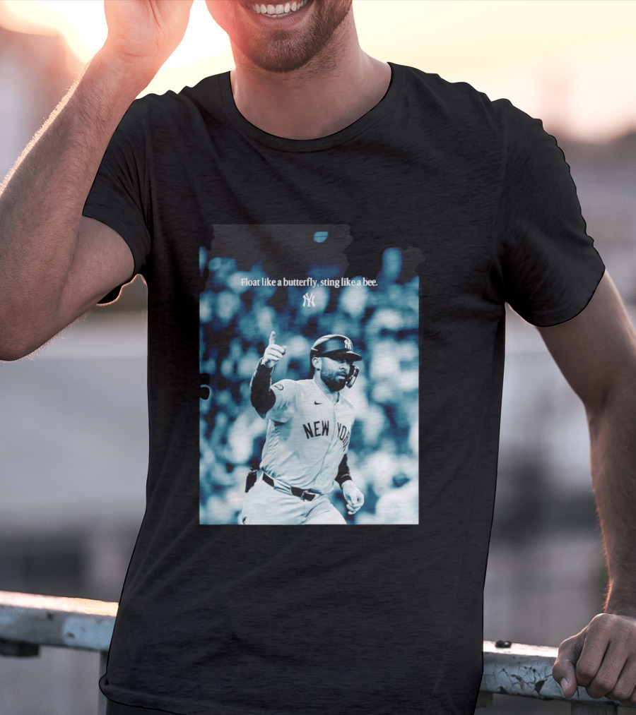 New York Yankees Float Like A Butterfly Sting Like A Bee T-Shirt