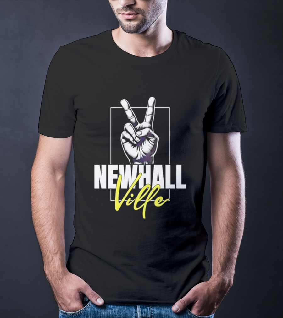 Newhall Ville Peace Gesture Hand T-Shirt