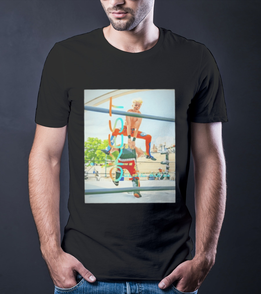 OKest Leapfrog In The World Wrestling Event Colorful Spectacle T-Shirt