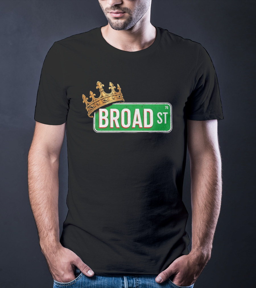Philadelphia 76ers Broad Street 76 King Crown T-Shirt