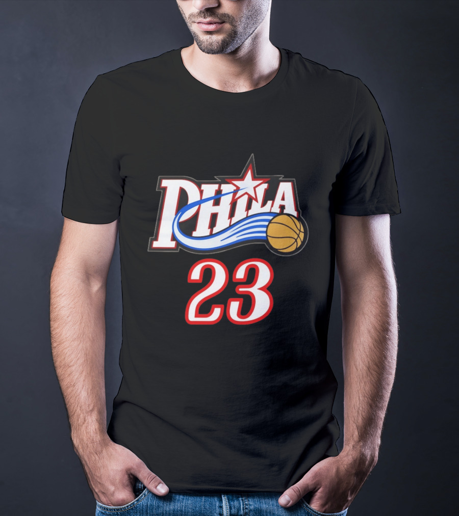 Phila Basketball LeBron James 23 Philadelphia 76ers Jersey T-Shirt