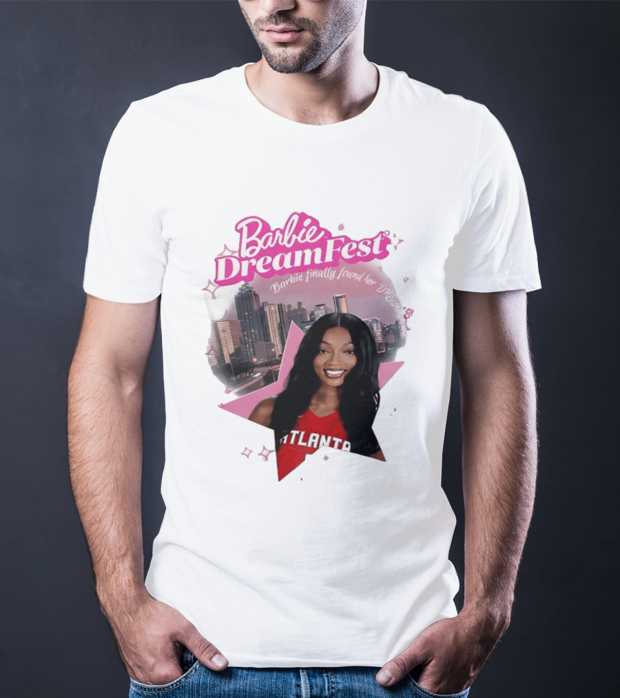 Barbie Dream Fest Angel Reese Atlanta Dream Basketball Barbie Finally Found Her Dream T-Shirt