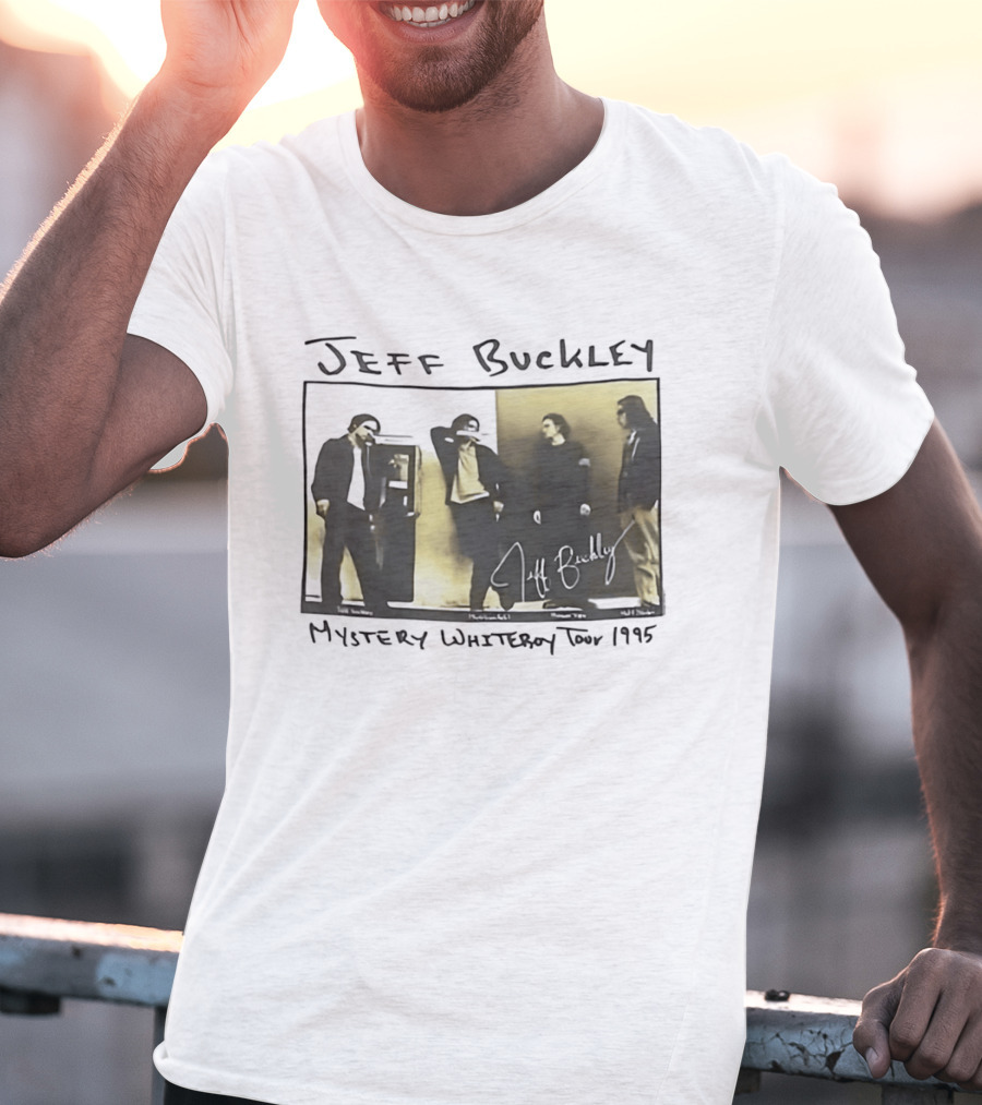 Jeff Buckley Mystery Whiteroy Tour 1995 Signature Image T-Shirt