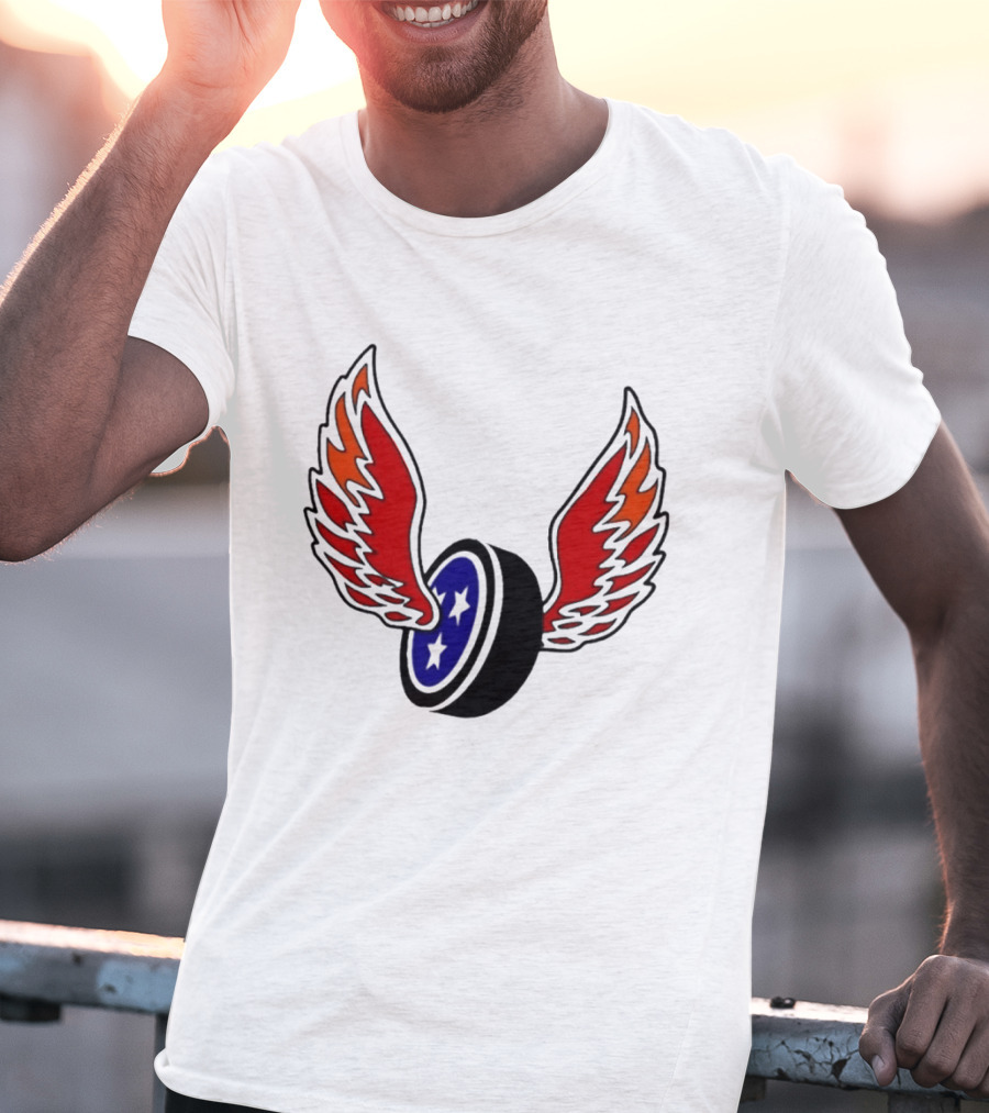 Joey Aguilar Knoxville Speed Three Star Winged Wheel T-Shirt