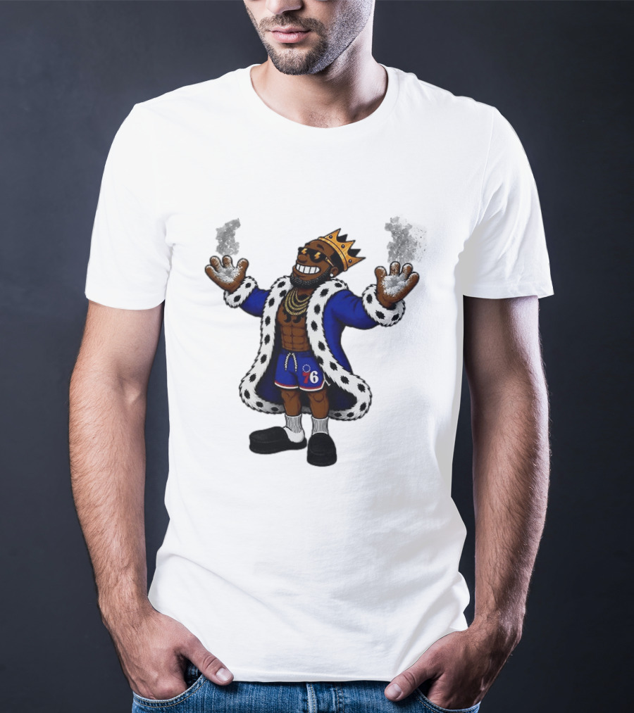 Philadelphia 76ers Muppet King With Crown And Robe T-Shirt