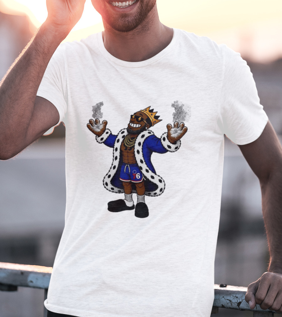 Philadelphia 76ers Muppet King With Crown And Robe T-Shirt