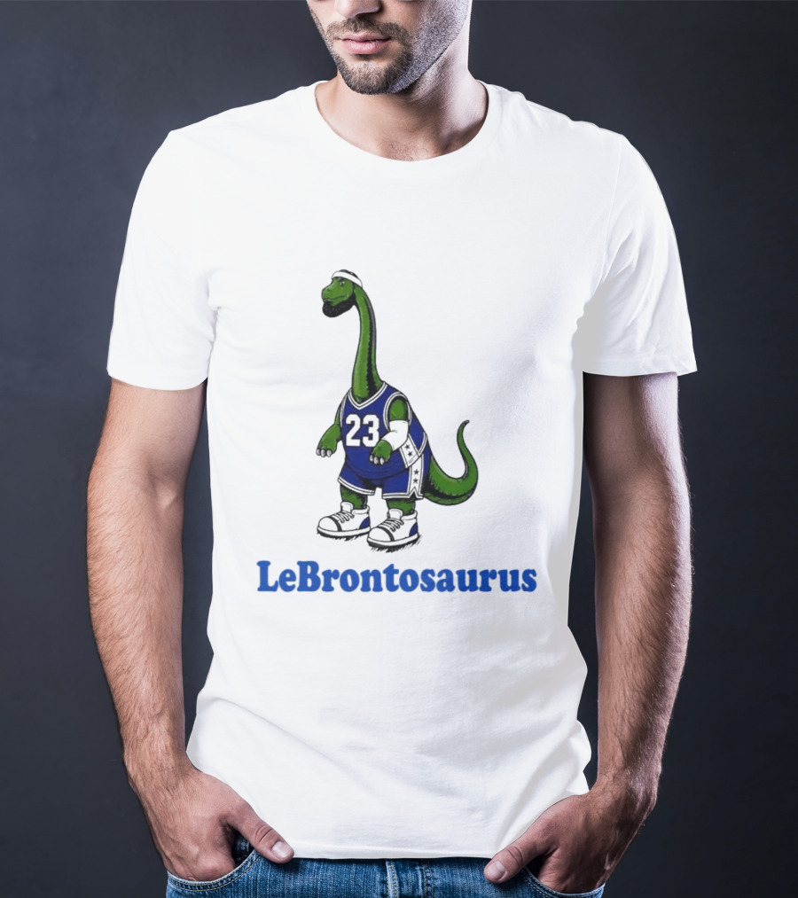 LeBrontosaurus 23 Dinosaur Basketball Player T-Shirt