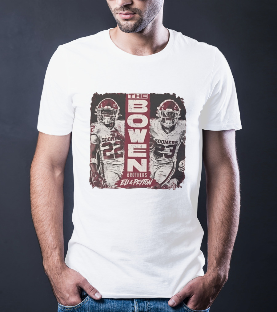 Oklahoma Sooners The Bowen Brothers Eli & Peyton Football Team T-Shirt