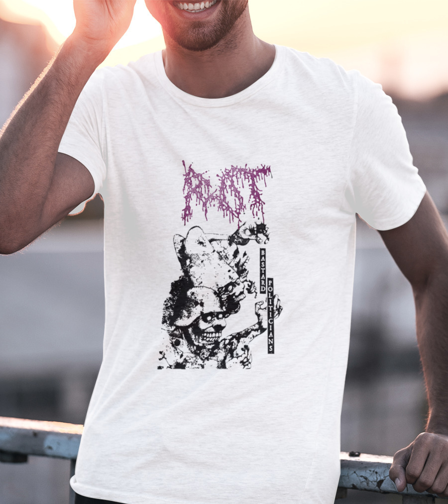 Rot Bastard Politicians Skeleton Clown Art Mockery T-Shirt