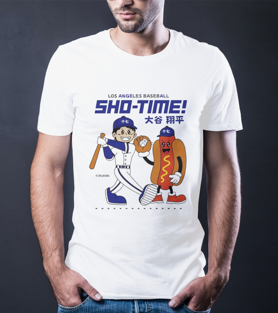 Los Angeles Baseball Shohei Ohtani Sho Time Animated Characters T-Shirt