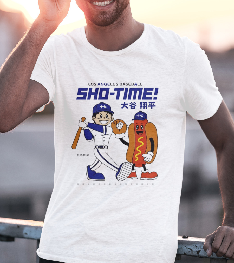 Los Angeles Baseball Shohei Ohtani Sho Time Animated Characters T-Shirt