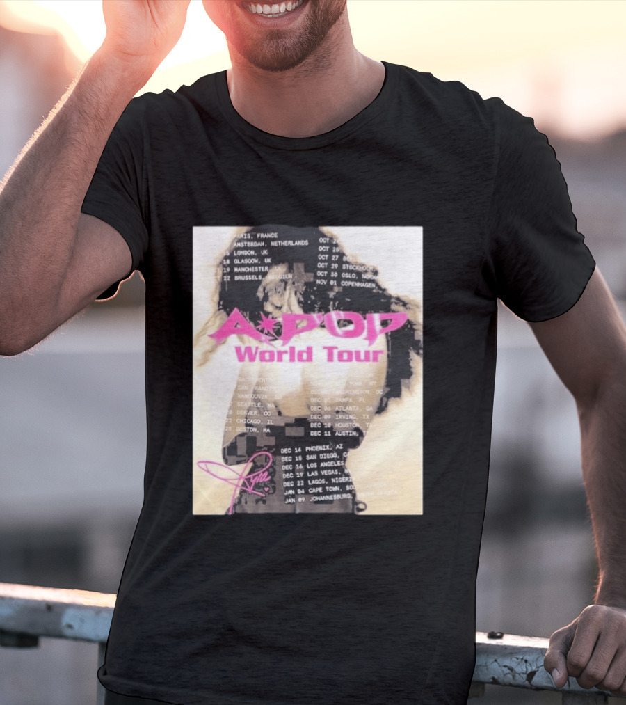 Tyla A Pop World Tour 2026 Paris Amsterdam London Dates And Signature T-Shirt