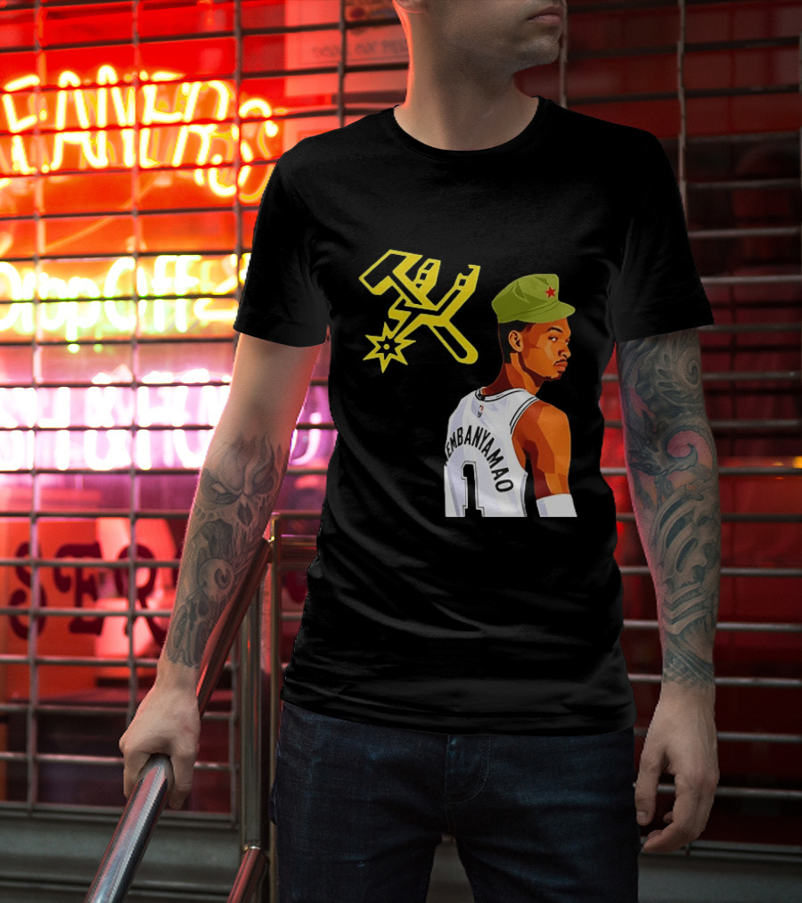 Victor Wembanyama Wemby Mao Communist Red Star Basketball Player Jersey T-Shirt