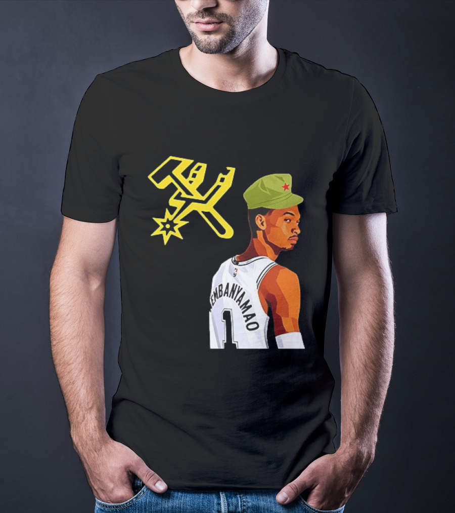 Victor Wembanyama Wemby Mao Communist Red Star Basketball Player Jersey T-Shirt