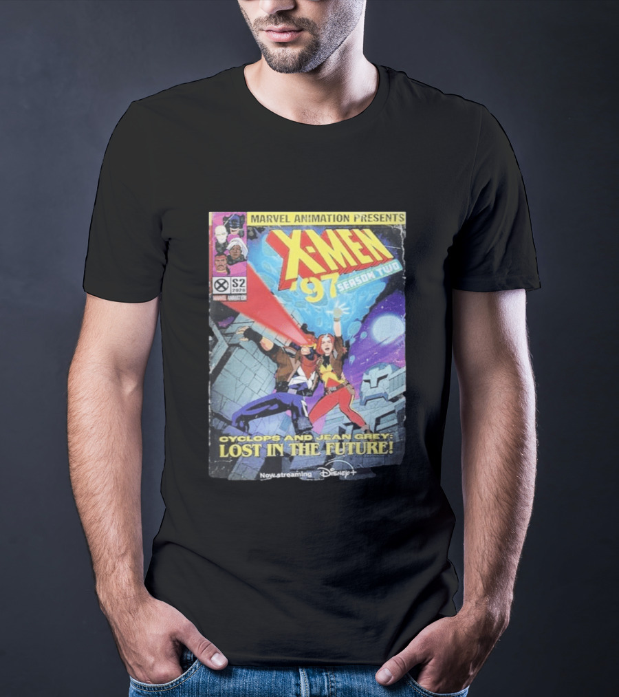 X Men 97 Season 2 Cyclops And Jean Grey Lost In The Future Time Travel Streaming On Disney Plus T-Shirt