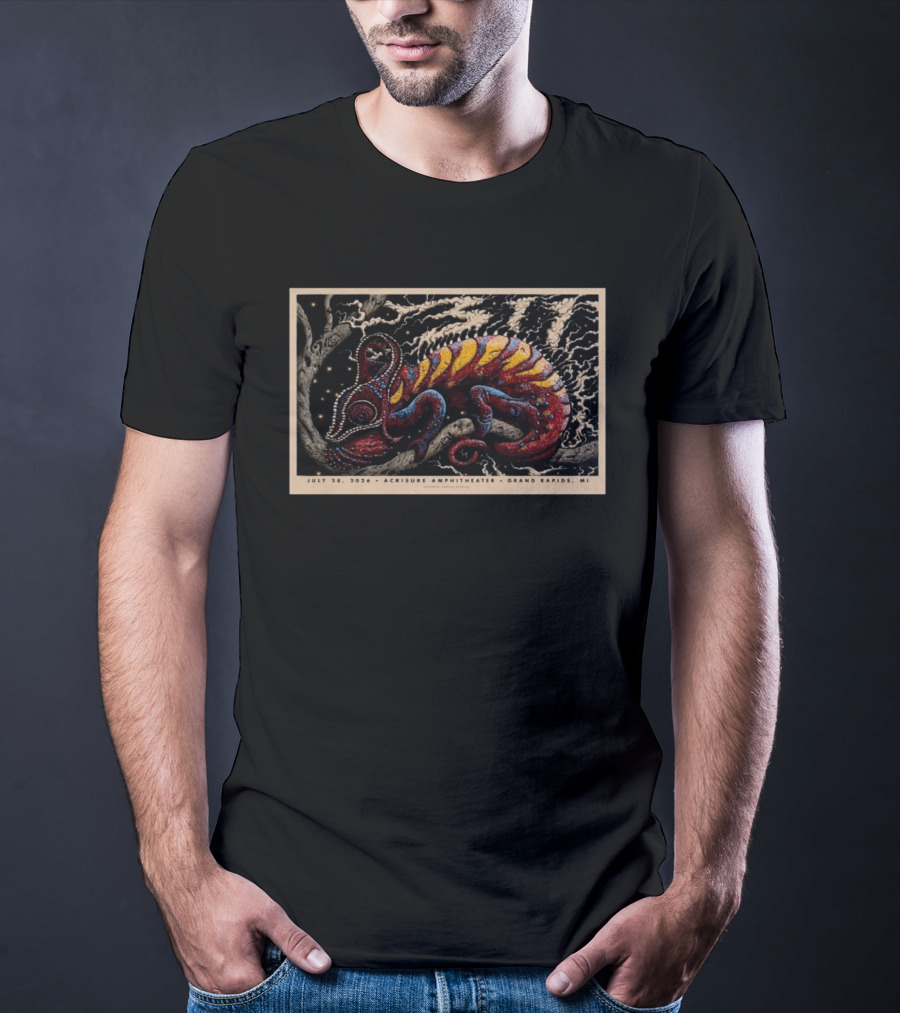 311 Concert July 28 2026 Acrisure Amphitheater Grand Rapids MI Chameleon T-Shirt
