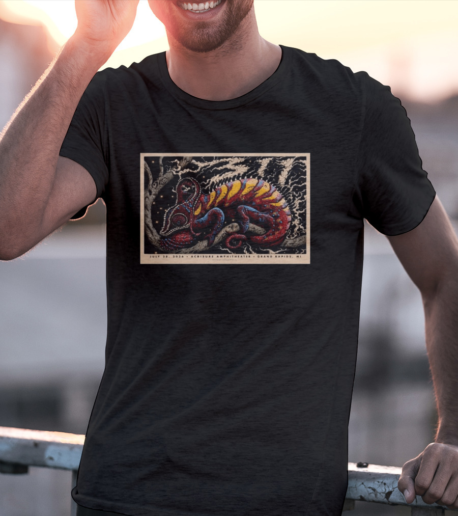 311 Concert July 28 2026 Acrisure Amphitheater Grand Rapids MI Chameleon T-Shirt