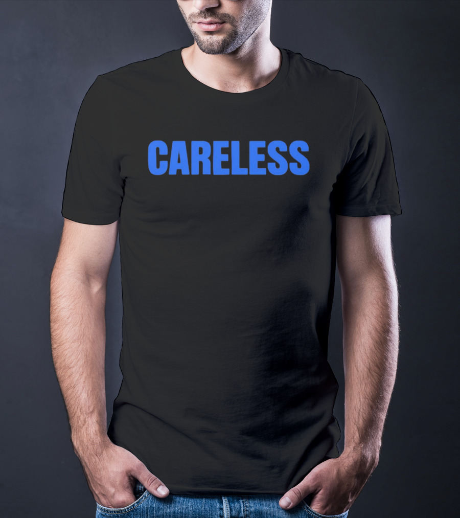 Careless Minimalist Bold Blue T-Shirt
