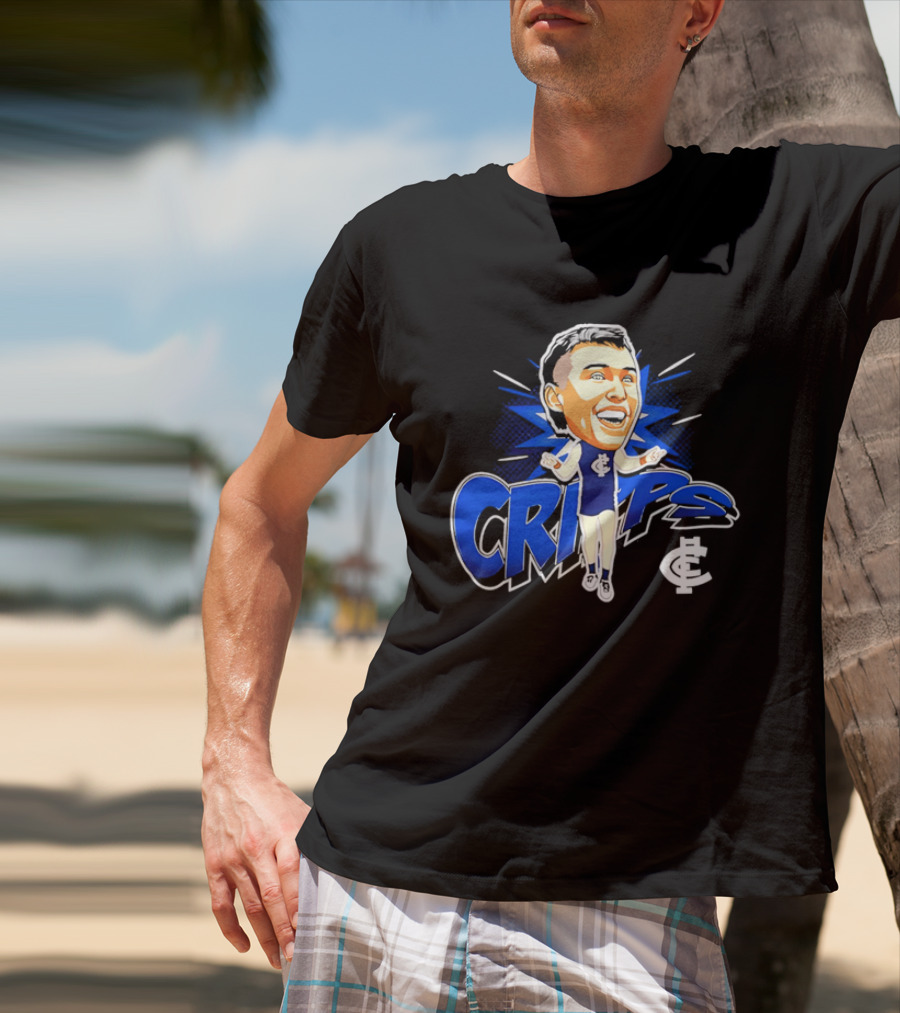 Carlton Football Club Patrick Cripps Caricature Cripps T-Shirt