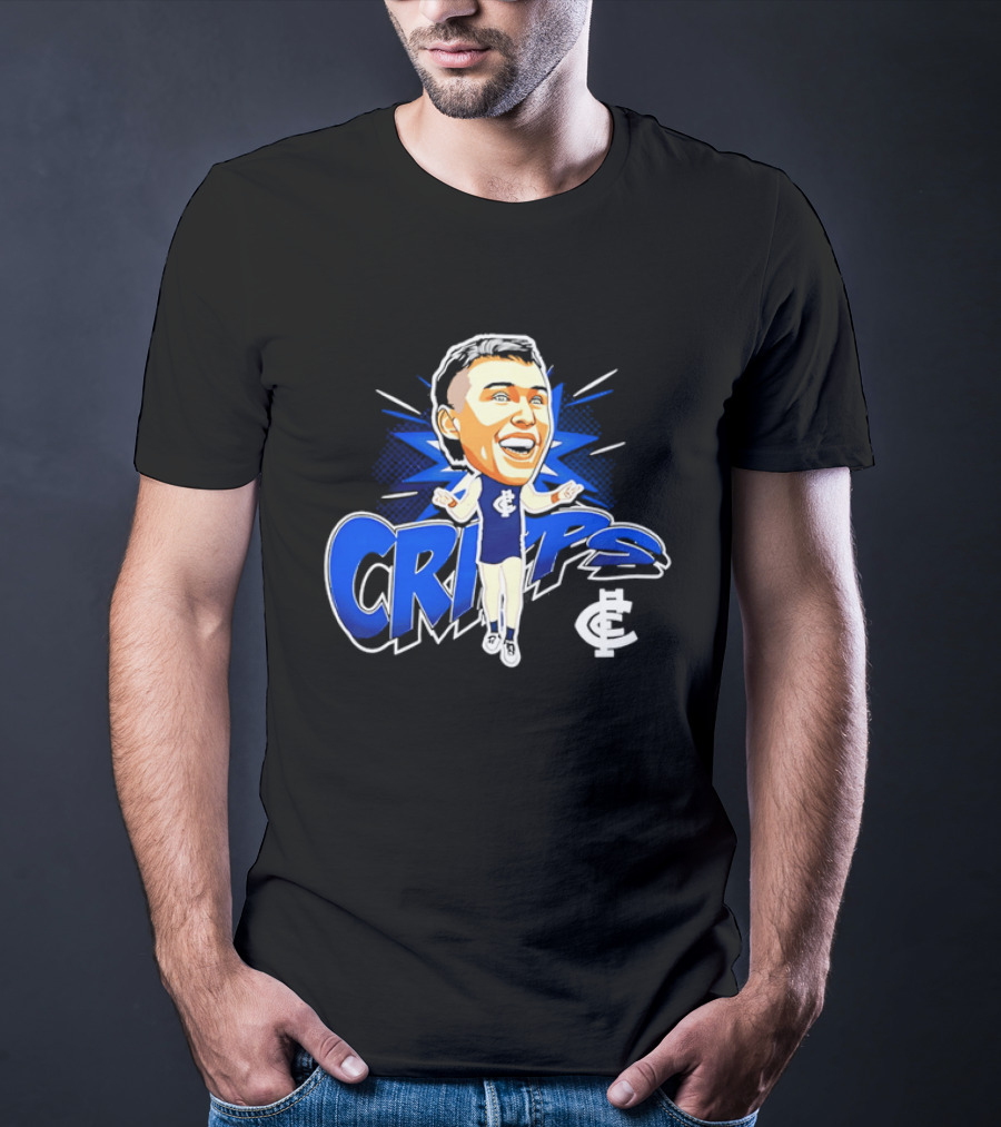 Carlton Football Club Patrick Cripps Caricature Cripps T-Shirt
