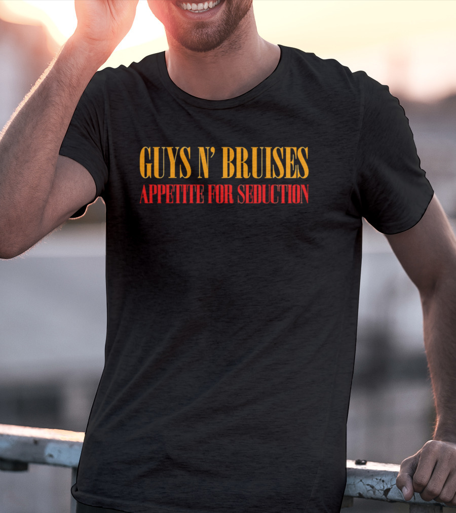Guys N' Bruises Appetite For Seduction Yellow Red T-Shirt